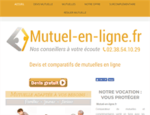 Tablet Screenshot of mutuel-en-ligne.fr